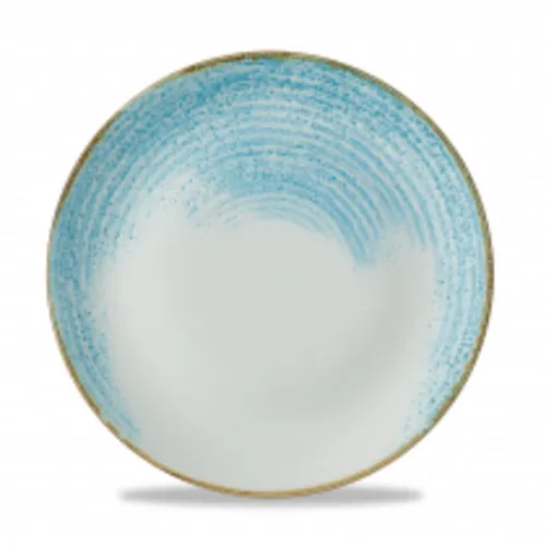 CHURCHILL Homespun Accents Coupe Plate 26 cm Aquamarine von Churchill