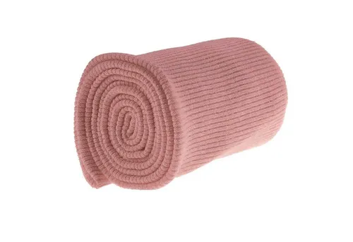 maDDma Stoff 16x80cm Strickbündchen elastisch gerippt, altrosa