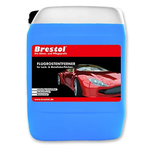 Brestol Flugrostentferner 5 Liter Konzentrat - Lackoberflächen Metalloberflächen Rostflecken Industriestaub Kalkrückstände Lackreiniger Flugrostlöser Rostlöser Rostentferner Lackrostentferner