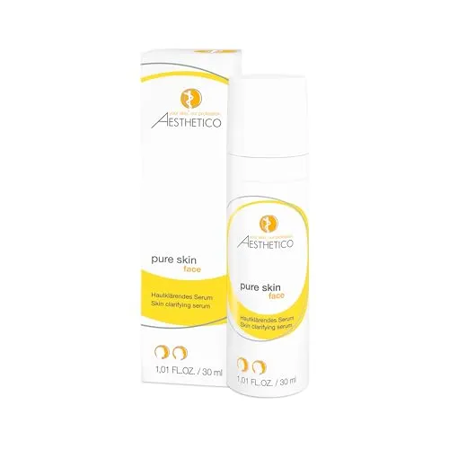 Aesthetico Pure Skin 30ml - Tagespflege für fettige und unreine Haut, reguliert die Talgproduktion und reduziert Unreinheiten mit einem milderen Fruchtsäurekomplex für ein klareres Hautbild.