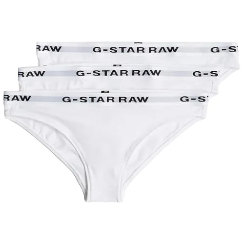 G-Star Damen Slips 3 Pack - Komfortabel und stylish - Funktionsunterwäsche mit Elastikbund im Dreierpack für optimalen Komfort und Halt, ideal für den täglichen Gebrauch.