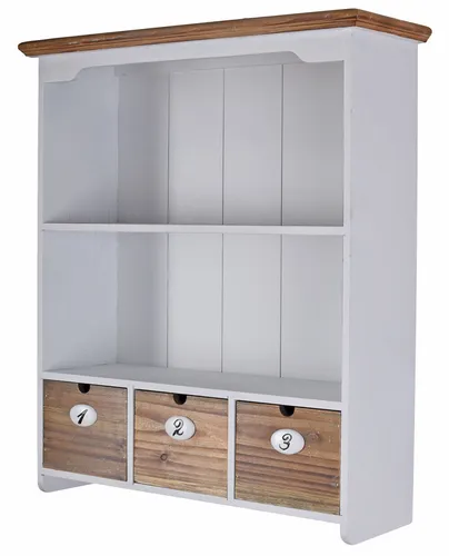 Wandboard weiss Regal Schubladen Wandregal Küchenregal Holzregal Hängeregal neu