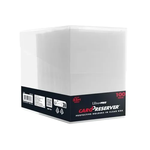UltraPRO Sammelkarte Card Preserver in Clear Box - 100ct - Transparente Box für die sichere Aufbewahrung Ihrer Sammelkarten, schützt vor Staub und Beschädigungen.