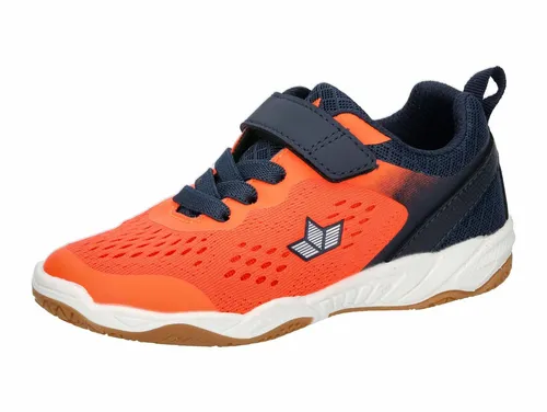 Lico Unisex Kinder Key Vs Hallenturnschuhe, Orange Marine, 27 EU - Sneaker für Jungen mit stabiler TPR-Laufsohle für optimalen Halt und Komfort beim Spielen und Sport.