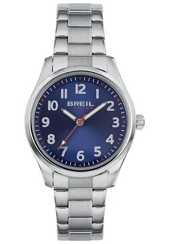 Breil Tribe Herrenuhr EW0622 - Stilvoll & Wasserdicht - Herrenuhr der Breil Tribe Kollektion mit 36 mm Stahlgehäuse, blauem Zifferblatt und Druckknopfverschluss. Wasserdicht bis 5 ATM - ideal für den modernen Mann.