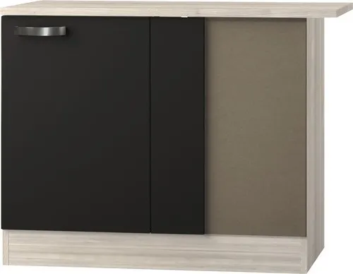 Optifit Eckunterschrank Faro220 – 100x60x84,8 cm, anthrazit matt - Küchenschrank im modernen Design, ideal für platzsparende Lösungen in Ihrer Küche.
