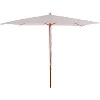 MCW Sonnenschirm 300x300 cm, Weiß Holz