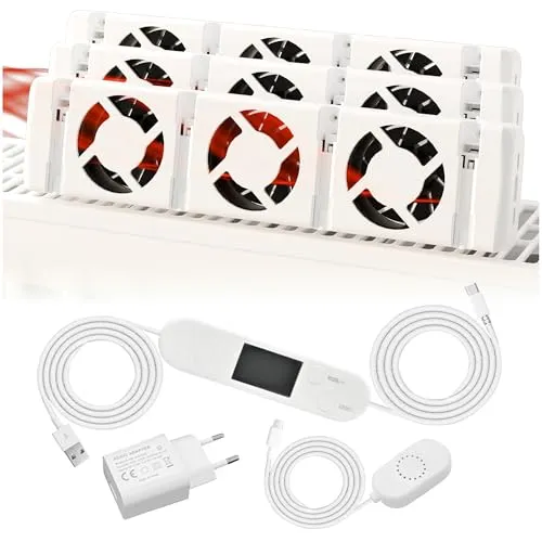 Clip'n'Heat Heizkörperventilator Triple Set – Effizienter Heizungsventilator für gleichmäßige Wärmeverteilung - Optimieren Sie Ihre Heizkosten mit diesem 3er Set Heizkörperlüfter. Er sorgt für schnellere Wärmeverteilung und kann einfach montiert werden. Ideal für alle Heizkörper, leise und energieeffizient im Betrieb.
