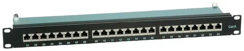 VALUE 26990353 - 19'' Patchpanel, 24-Port, Cat.5e, grau - Patchpanel für 19'' Schränke, 24 Ports, ideal für Gigabit Ethernet Netzwerke, ermöglicht einfachen Kabelanschluss mit LSAplus-Technik und sorgt für eine stabile Verbindung.