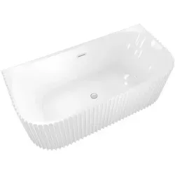 AcquaVapore F07-B-EA freistehende Badewanne 170x80cm - Freistehende Badewanne aus gehärtetem Sanitäracryl, ideal für moderne Bäder. Ergonomische Form, höhenverstellbare Füße und pflegeleichte Oberfläche sorgen für maximalen Komfort und Stil.