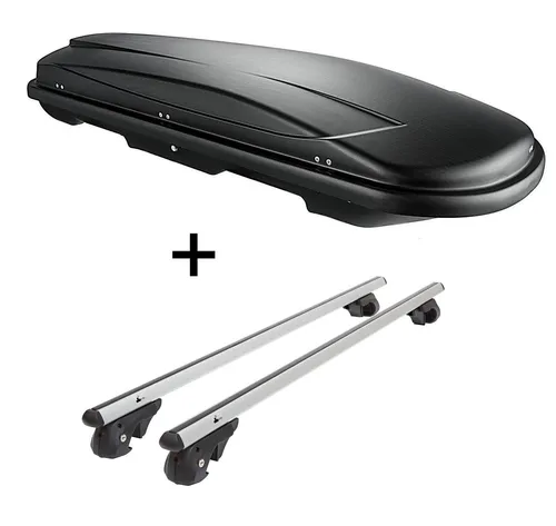 Dachbox VDPJUXT600L + Alu Relingträger VDP004XL für BMW X3 E83