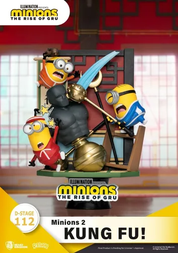 Beast Kingdom Diorama Stage-112 - Minions 2 - Kung Fu! - Aufstellfiguren & Statuen, detailreiche Figur im Kung Fu-Design, perfekt für Sammler und Minions-Fans!