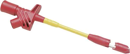 Fluke AC89 Sicherheits-Abgreifklemme 4mm - Elektrische Messgeräte mit extrem dünnem Stift zum Durchstechen von Isolierungen ohne Beschädigung, ideal für präzise Messungen bis CAT IV 600 V.