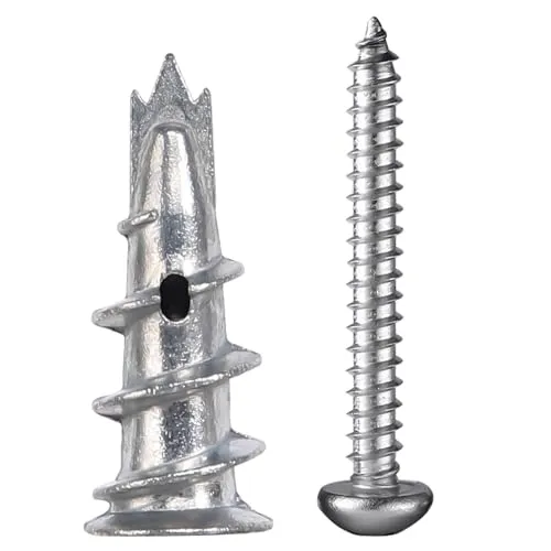 Stück Rigipsdübel Selbstbohrender Gipskartondübel Hohlraumdübel Metall mit Schrauben Rigips Dübel zur Befestigung in Beton Ziegeln Stein Gipsbauplatten Uvm 30