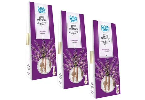 fresh & more Raumduft Duftvase (Spar-Set, 3-St., Lufterfrischer (35ml 3er Pack)