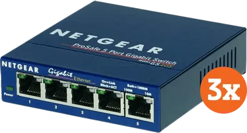 Produktbild Netgear GS105 3er-Pack