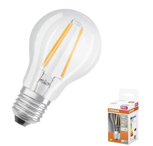 OSRAM E27 LED Lampe Retrofit Classic 6.5W wie 60W 6500K kaltweißes Licht in Birn