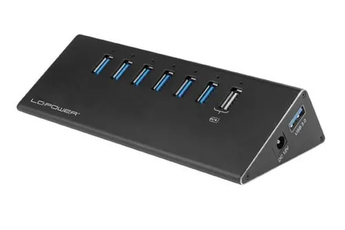 LC-Power LC-HUB-ALU-2B-7 - 6-fach USB 3.0-Hub, Aluminium