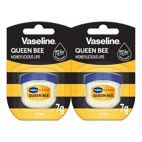 Vaseline Lip Therapy 7G Queen Bee | Pflegender Lippenbalsam für optimale Feuchtigkeit mit Honig | (Queen Bee (2er Pack))
