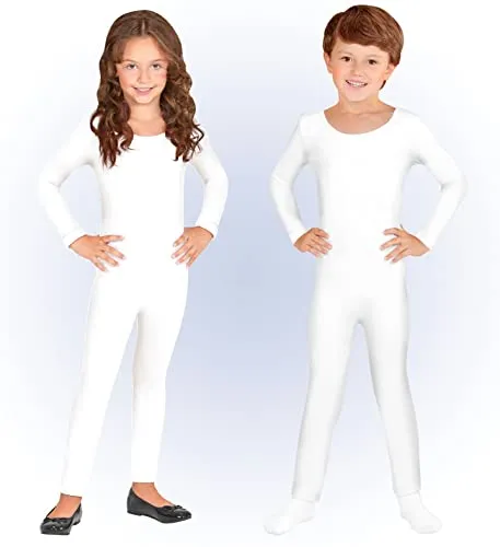 W WIDMANN MILANO Party Fashion - Body für Kinder, lange Ärmel und Beine, Einteiler für Tänzerinnen und Tänzer