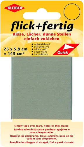 KLEIBER Reparatur-Set Flick + Fertig hellgrau selbstklebend