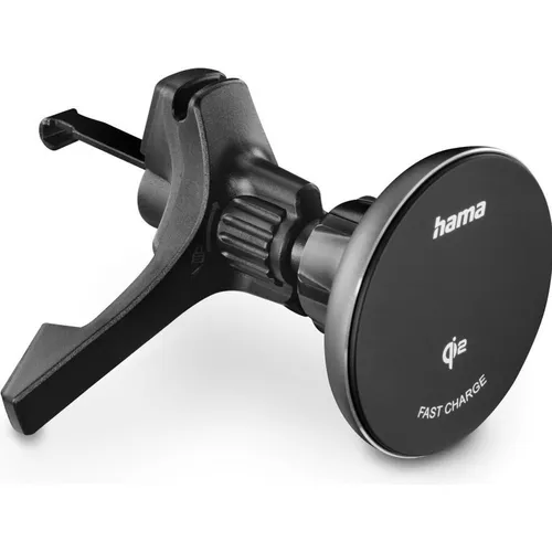 HAMA Kabelloses Qi2-Ladegerät, induktives Schnellladen im Auto - Ladegeräte & Dockingstationen, ermöglicht schnelles und kabelloses Laden während der Fahrt mit 15W Leistung.