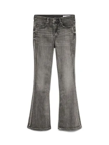 VERO MODA VMFLASH Mid Rise Jeans für Frauen - Stylische, ausgestellte Jeans mit hohem Tragekomfort, gefertigt aus einer nachhaltigen Materialmischung, ideal für den modischen Alltag.