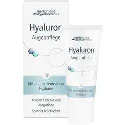 Hyaluron Augenpflege Creme - Medizinische Körperpflege mit pharmazeutischer Hyaluronsäure für intensive Feuchtigkeit, reduziert Fältchen und mindert Augenringe für einen strahlenden Blick.
