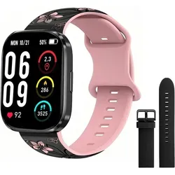 Vtkp Smartwatch 2.1 Zoll HD Touchscreen mit Bluetooth Anrufen