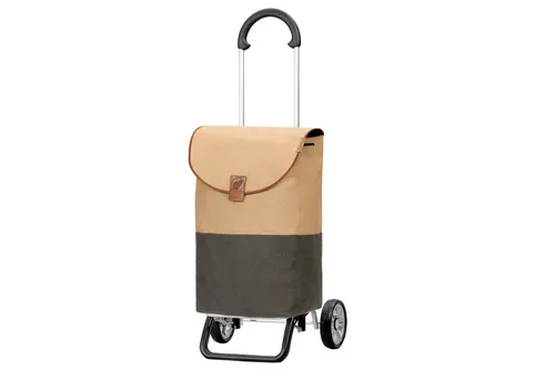 Andersen Shopper Scala Shopper Plus Priya 54 cm - Beige Einkaufstrolley - Einkaufstasche mit leichtem Aluminiumgestell, wasserabweisender abnehmbarer Tasche (36l) und 30 kg Gesamtbelastbarkeit – ideal für den Wocheneinkauf.