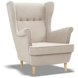 Uszak Velo Mini-Sessel, Beige, 54x73x60 cm von Mebligo