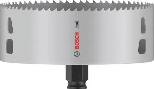 Bosch Accessories 2608594417 Lochsäge 133mm - Lochsäge für präzise Schnitte in verschiedenen Materialien, mit langlebigem HSS-Stahl und verbessertem Zahnprofil für schnelle Ergebnisse. Ideal für Elektriker und Sanitärinstallateure.