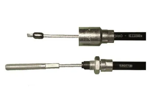 Knott Anhänger Bremsseil 33921-1.23 - Autoanhänger Bremsseil mit einer Hüllenlänge von 1830 mm und Gesamtlänge von 2040 mm. Ideal für viele Radbremsen von Knott und anderen Herstellern, sorgt für zuverlässige Bremskraft.