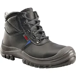 Hase Thurgau High S3 Sicherheitshochschuh Größe 43 - Robuster S3 Sicherheitshochschuh aus Vollrindleder mit rutschsicherer Active-Grip Sohle und atmungsaktivem Futter. Ideal für Bau, Handwerk und Industrie mit hoher Belastbarkeit bis 200 J.