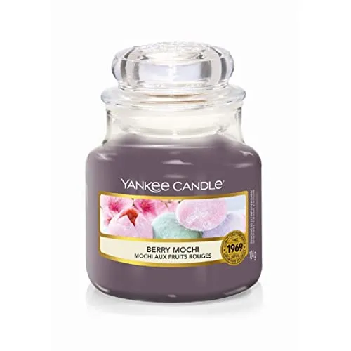 Yankee Candle Berry Mochi Duftkerze im Glas 104g, Brenndauer 25-40 Stunden, 5901633564