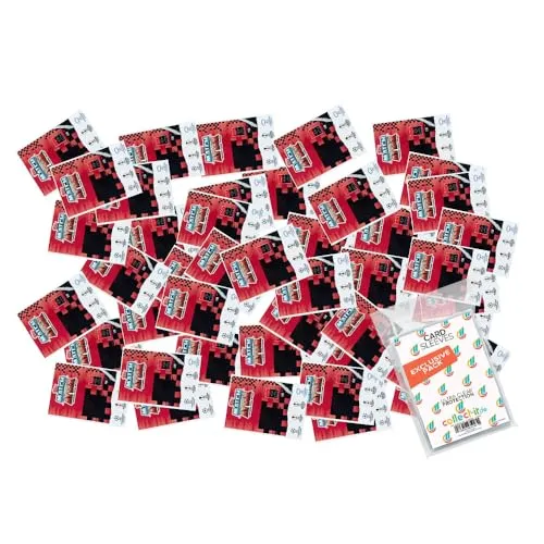 Bundle mit Match Attax Champions League 2023/24 EXTRA - Trading Cards - 50 Verschiedene, zufällige Karten + Exklusive Collect-it Hüllen