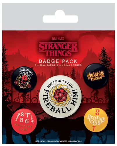 Stranger Things Anstecker Button Abzeichen Brosche Anstecknadeln Anstecknadel