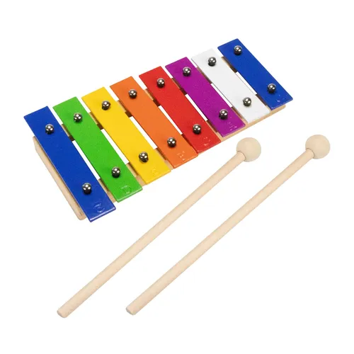 Xylophon aus Holz Glockenspiel Musikinstrument für Kinder Mädchen Jungen mit 2 Schlägel und Liederbuch - 3810