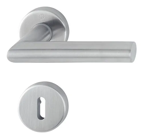 HOPPE Drückergarnitur Amsterdam 1400 - HOPPE Amsterdam Türgriff Garnitur aus Aluminium für Innentüren, langlebig und elegant, ideal für stilvolle Wohnräume.