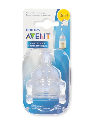 Philips Anti-Colic Nipple Clear Newborn by Philips