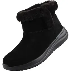 Skechers Damen Winter Boots, Schwarz, 40 EU - Wanderschuhe aus hochwertigem Suede, ideal für warme Füße und perfekten Halt bei winterlichen Bedingungen.