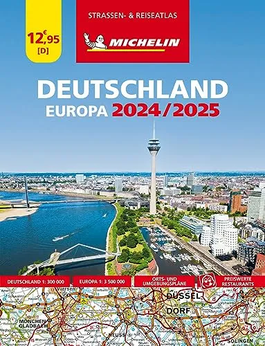 Michelin Straßenatlas Deutschland & Europa 2023/2024: Straßenkarte 1:300.000 (MICHELIN Atlanten)
