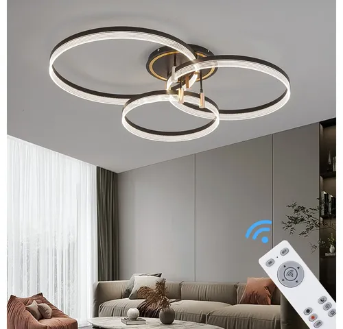 Euroton LED Deckenleuchte mit Fernbedienung in gold von Euroton