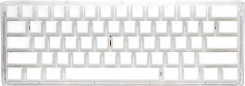 Ducky One 3 Aura White Mini Gaming Tastatur - RGB LED mit MX-Speed-Silver Switches - Gaming Tastaturen mit RGB LED-Beleuchtung für ein individuelles Spielerlebnis und schnelles Reaktionsverhalten dank MX-Speed-Silver Switches.