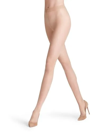FALKE Damen Strumpfhose Seidenglatt 15 DEN W Ti transparent einfarbig 1 Stück, Hautfarben Crystal 4409, S-M