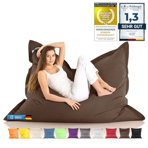 LAZY BAG Riesen-Sitzsack Classic XXL 140x180 cm in braun von LAZY BAG
