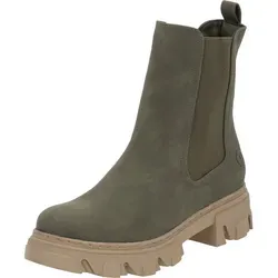 Palado Caprera Chelseaboots grün 37 EU - Wanderschuhe in Khaki, ideal für Outdoor-Aktivitäten, mit bequemem Blockabsatz und robustem Materialmix für besten Halt.