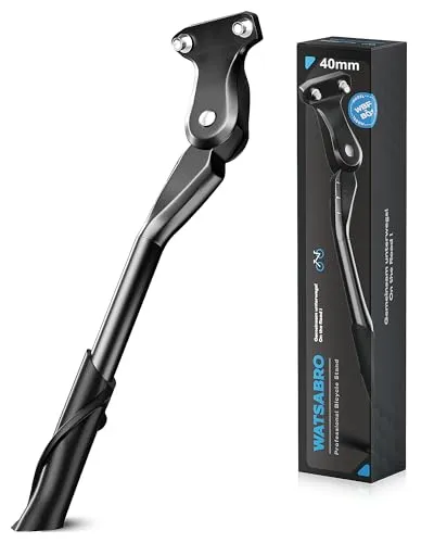WATSABRO Fahrradständer 24-29 Zoll,Höhenverstellbarer Seitenständer,40mm Lochabstand,M5 Schraube Schraubenöffnung 5mm,Stabil Seitenständer E-Bike,MTB