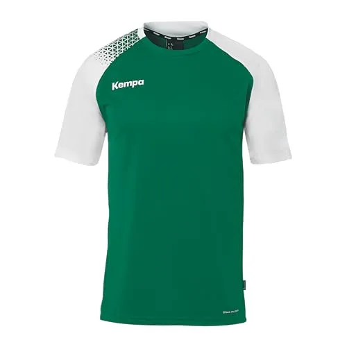 Kempa Herren Ambition 28 Shirt Trikot Lagune/Weiß, XL EU - Trainingsbekleidung: Ultra atmungsaktives Handball-Shirt aus 100% recyceltem Polyester für umweltbewusste Sportler.