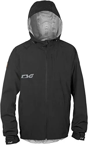 TSG Herren Drop Rain Jacket Jacke, Black, XL